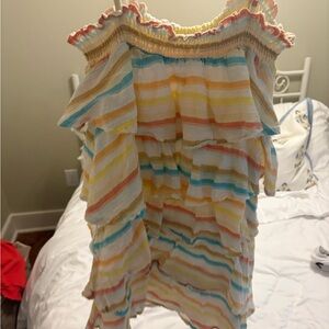 Lovers + Friends Multicolor Striped Mini Dress